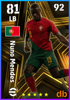 Nuno Mendes eFootball player card