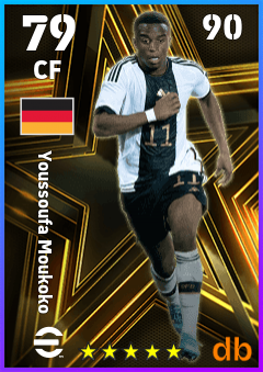 Youssoufa Moukoko — CF, OVR 79, MAX 90