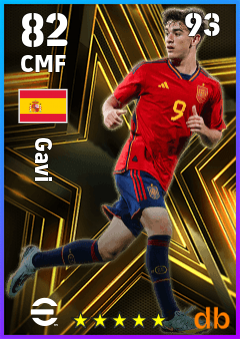 Gavi — CMF, OVR 82, MAX 93