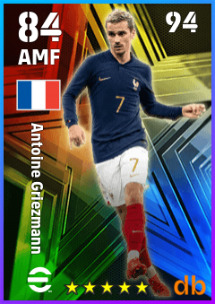 Antoine Griezmann — AMF, OVR 84, MAX 94