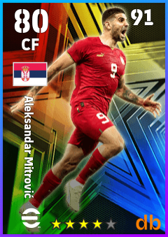 Aleksandar Mitrović — CF, OVR 80, MAX 91