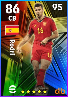 Rodri eFootball player card
