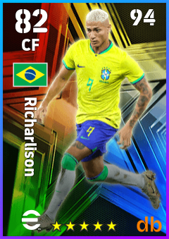 Richarlison — CF, OVR 82, MAX 94