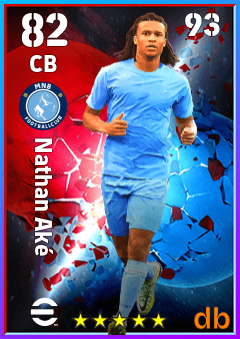 Nathan Aké — CB, OVR 82, MAX 93