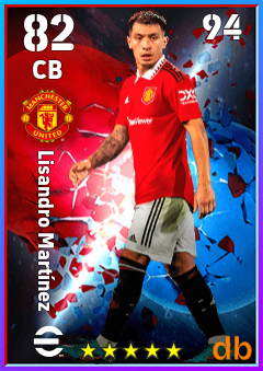 Lisandro Martínez eFootball player card