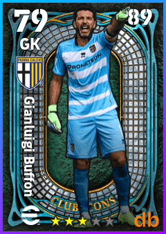Gianluigi Buffon — GK, OVR 79, MAX 89