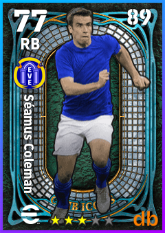 Séamus Coleman — RB, OVR 77, MAX 89