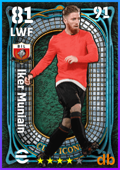 Iker Muniain — LWF, OVR 81, MAX 91