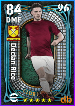 Declan Rice eFootball player card
