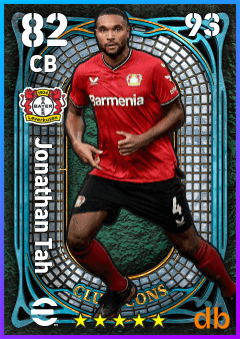 Jonathan Tah — CB, OVR 82, MAX 93