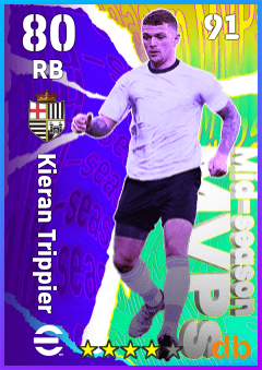 Kieran Trippier — RB, OVR 80, MAX 91