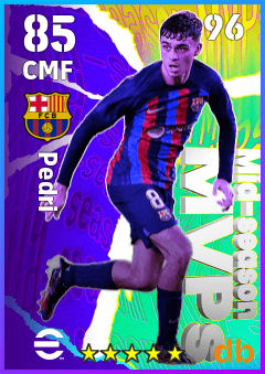 Pedri eFootball player card