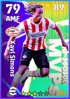 Xavi Simons — AMF, OVR 79, MAX 89