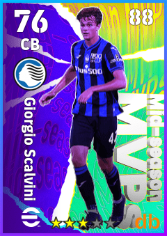 Giorgio Scalvini — CB, OVR 76, MAX 88