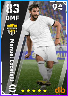 Manuel Locatelli — DMF, OVR 83, MAX 94