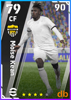 Moise Kean — CF, OVR 79, MAX 90