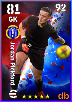 Jordan Pickford — GK, OVR 81, MAX 92
