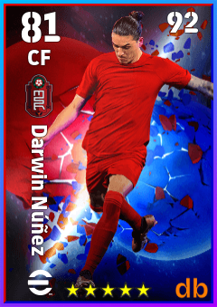 Darwin Núñez eFootball player card