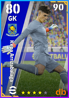 Kepa Arrizabalaga — GK, OVR 80, MAX 90