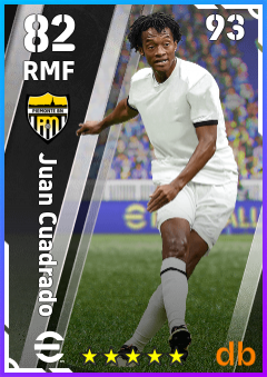 Juan Cuadrado — RMF, OVR 82, MAX 93