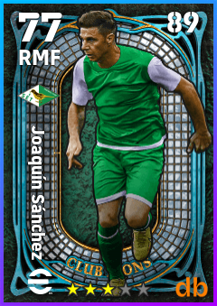 Joaquín Sánchez — RMF, OVR 77, MAX 89
