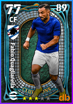 Fabio Quagliarella — CF, OVR 77, MAX 89
