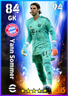 Yann Sommer — GK, OVR 84, MAX 94