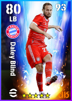 Daley Blind — LB, OVR 80, MAX 93