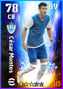 César Montes — CB, OVR 78, MAX 89