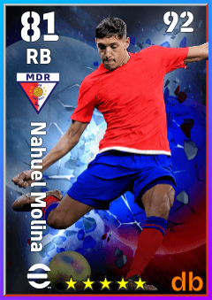 Nahuel Molina — RB, OVR 81, MAX 92