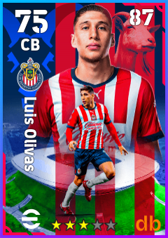 Luis Olivas — CB, OVR 75, MAX 87