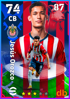 Jesús Orozco — CB, OVR 74, MAX 87