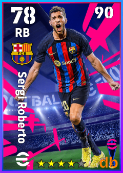 Sergi Roberto — RB, OVR 78, MAX 90