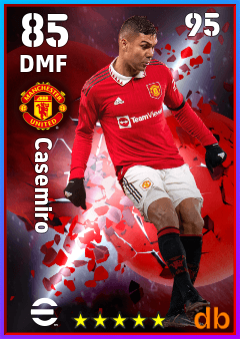 Casemiro — DMF, OVR 85, MAX 95
