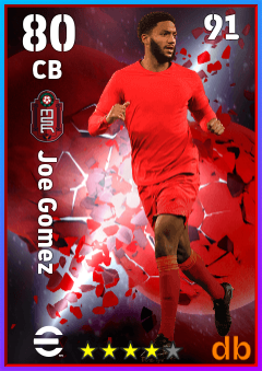 Joe Gomez — CB, OVR 80, MAX 91