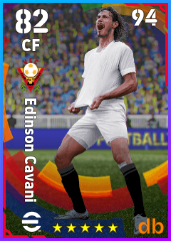 Edinson Cavani — CF, OVR 82, MAX 94