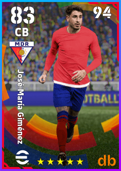 José María Giménez — CB, OVR 83, MAX 94