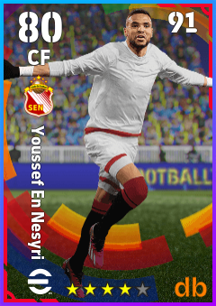 Youssef En Nesyri — CF, OVR 80, MAX 91