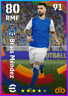 Brais Méndez — RMF, OVR 80, MAX 91