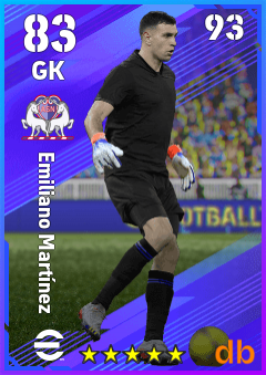 Emiliano Martínez — GK, OVR 83, MAX 93