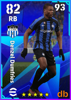 Denzel Dumfries eFootball player card