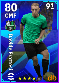 Davide Frattesi — CMF, OVR 80, MAX 91