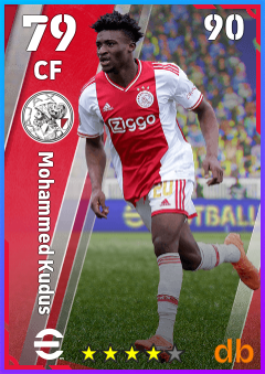Mohammed Kudus — CF, OVR 79, MAX 90