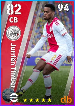Jurriën Timber eFootball player card