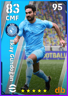 İlkay Gündoğan — CMF, OVR 83, MAX 95