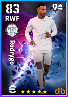 Rodrygo — RWF, OVR 83, MAX 94