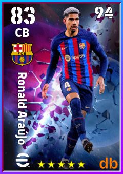 Ronald Araújo — CB, OVR 83, MAX 94