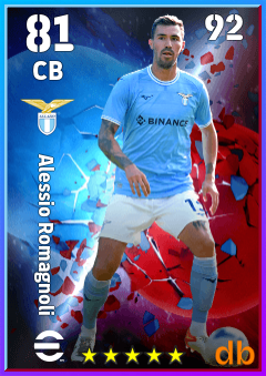 Alessio Romagnoli — CB, OVR 81, MAX 92