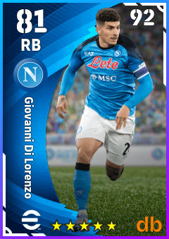 Giovanni Di Lorenzo — RB, OVR 81, MAX 92