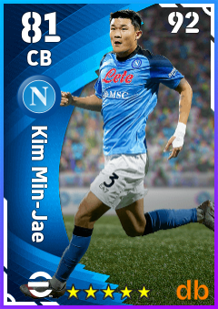 Kim Min-Jae — CB, OVR 81, MAX 92